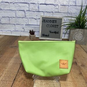 Jon Hart Grande Travel Cosmetic Bag “heather” good preowned lime green